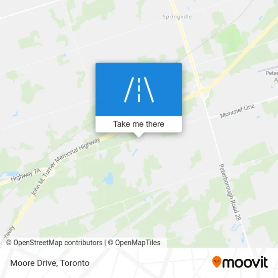 Moore Drive map