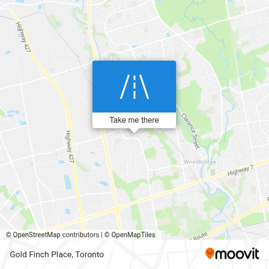 Gold Finch Place map