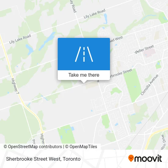 Sherbrooke Street West map