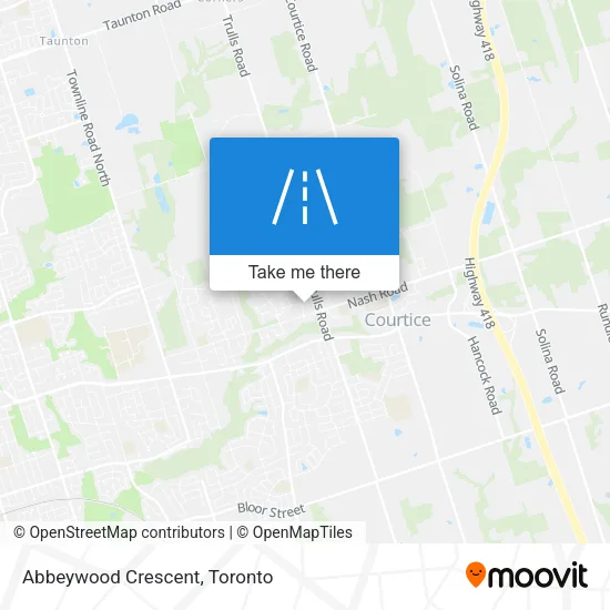 Abbeywood Crescent map