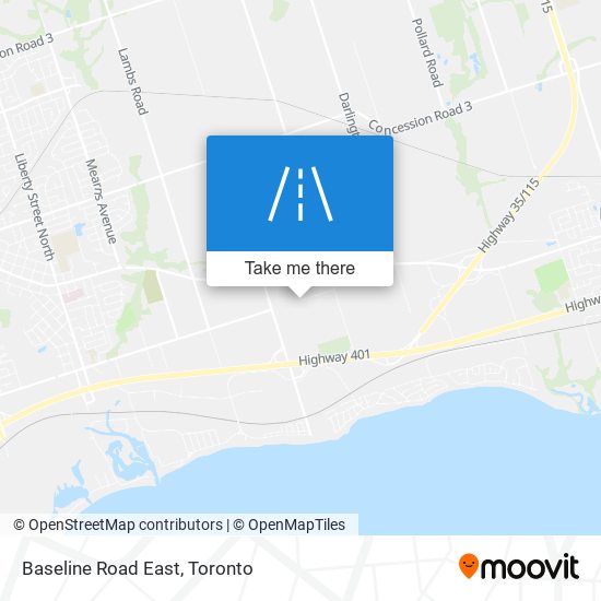 Baseline Road East plan