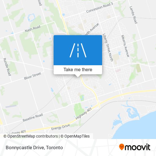 Bonnycastle Drive map