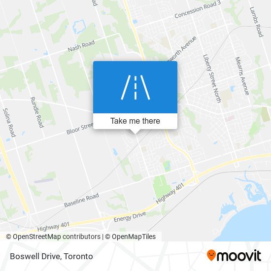 Boswell Drive map