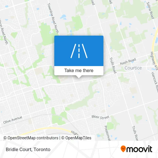 Bridle Court map