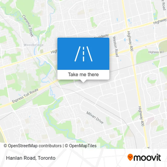 Hanlan Road map