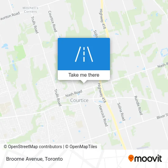 Broome Avenue map