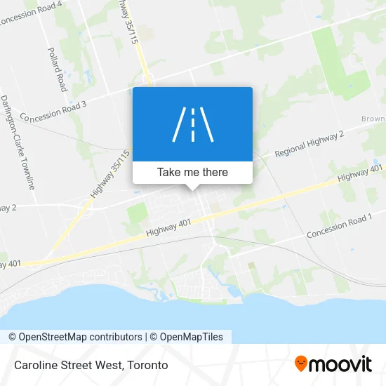 Caroline Street West map