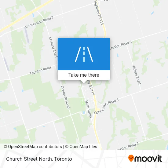 Church Street North map