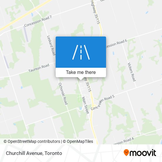 Churchill Avenue map