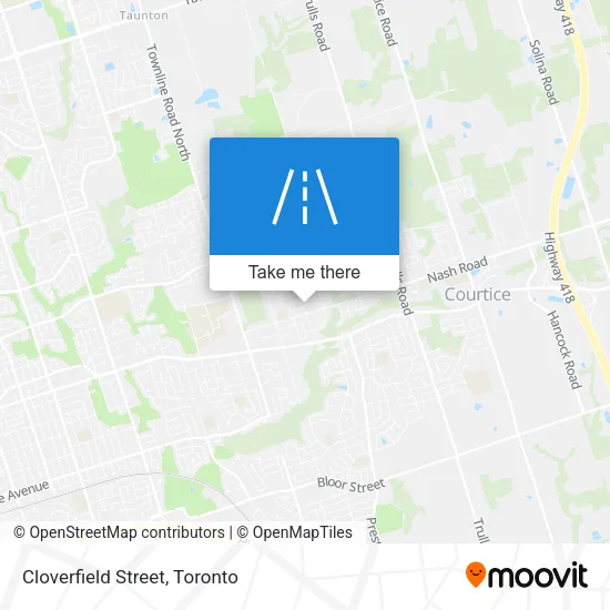 Cloverfield Street map
