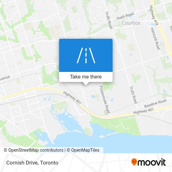 Cornish Drive map