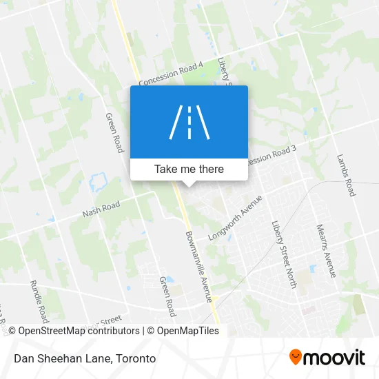 Dan Sheehan Lane map