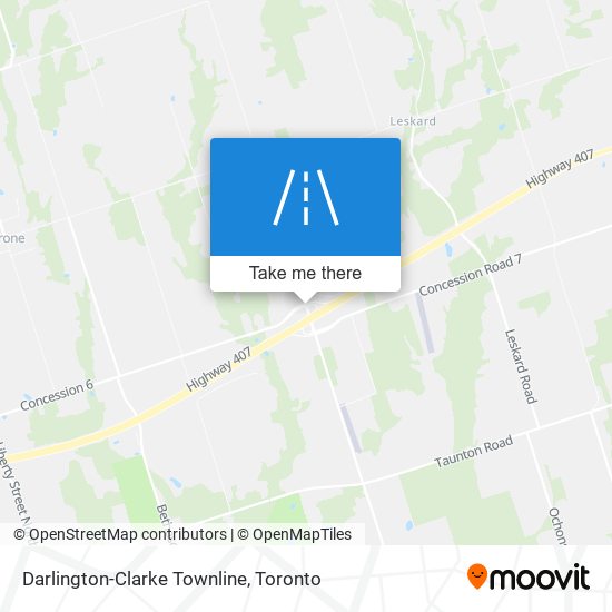 Darlington-Clarke Townline map