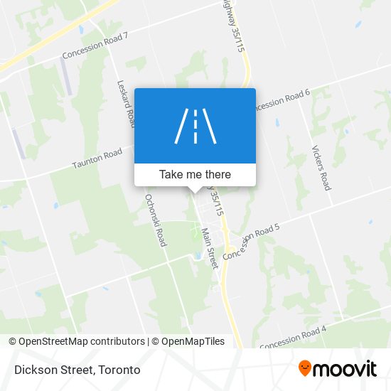 Dickson Street map