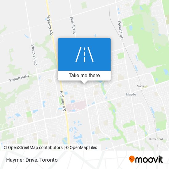 Haymer Drive map