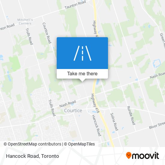 Hancock Road map