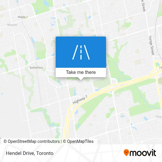 Hendel Drive map