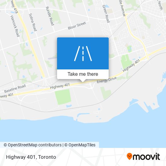 Highway 401 map