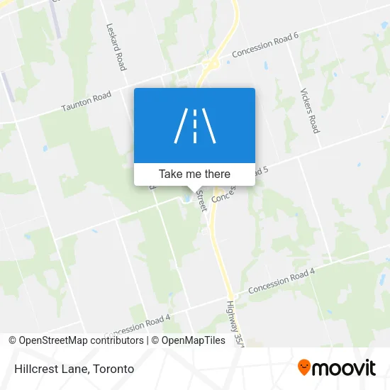 Hillcrest Lane map