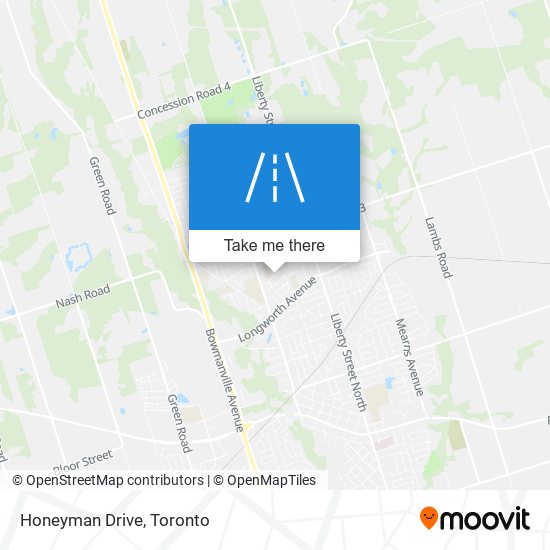 Honeyman Drive map