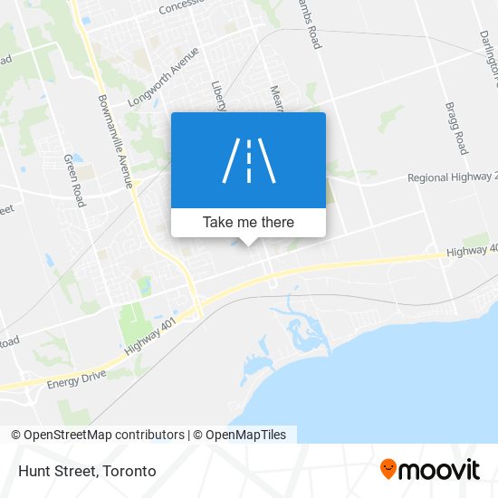 Hunt Street map