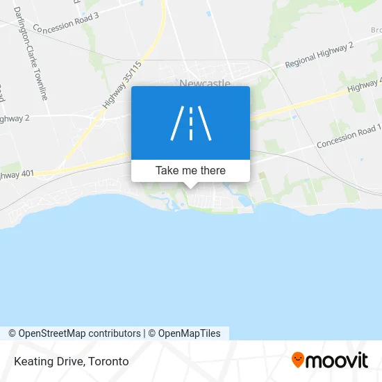 Keating Drive map