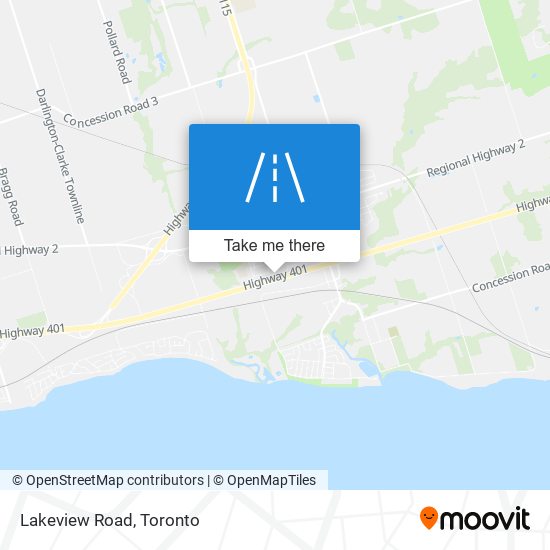 Lakeview Road map