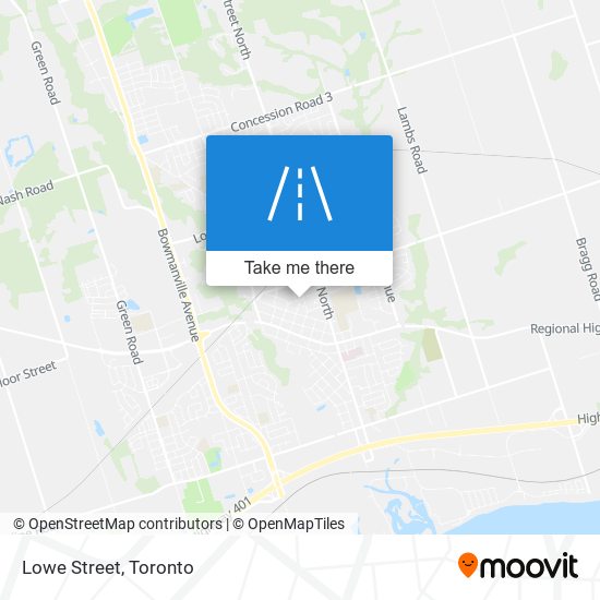 Lowe Street map