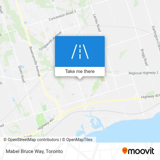 Mabel Bruce Way map