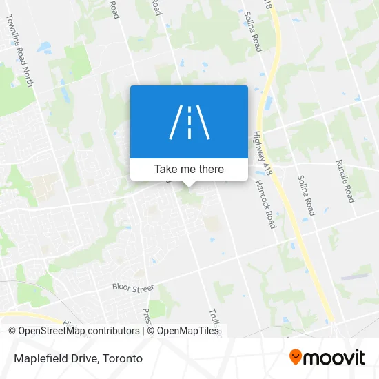 Maplefield Drive map