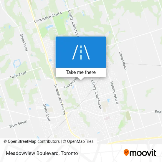Meadowview Boulevard map