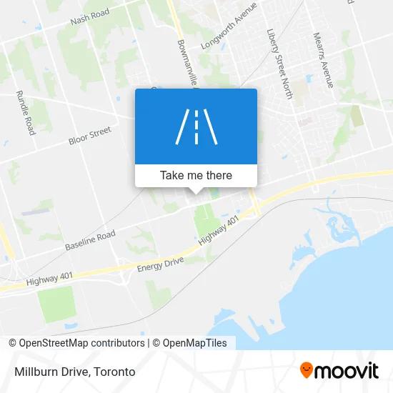 Millburn Drive map