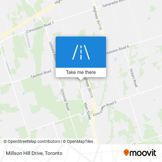 Millson Hill Drive plan