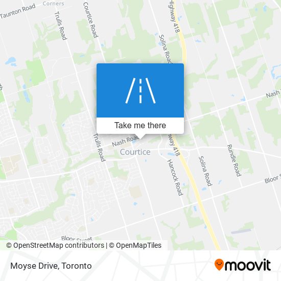 Moyse Drive map