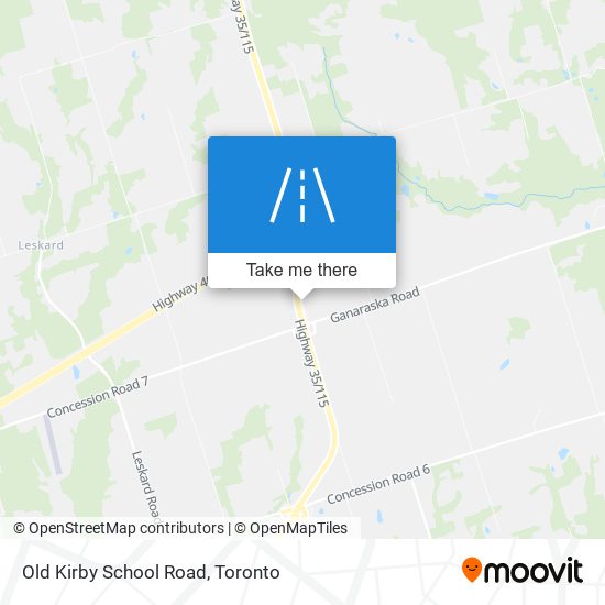 Old Kirby School Road map