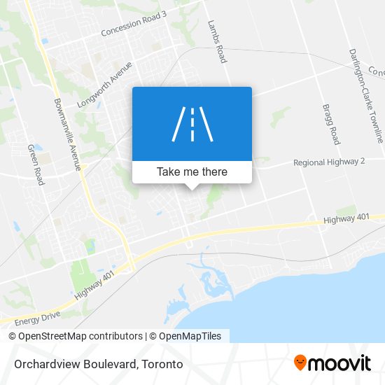 Orchardview Boulevard map