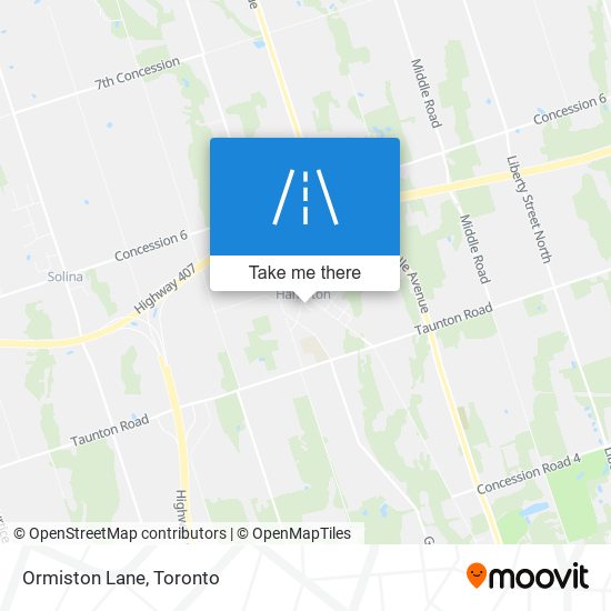 Ormiston Lane map