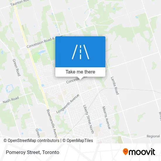 Pomeroy Street map