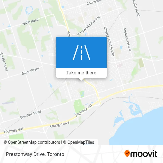 Prestonway Drive map