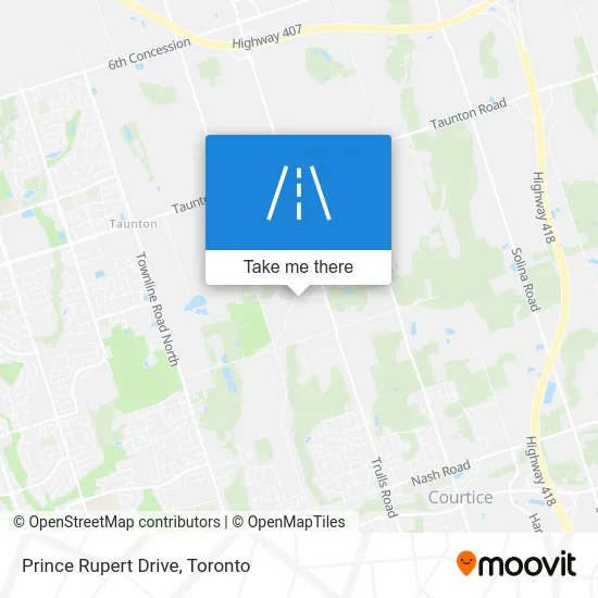 Prince Rupert Drive map