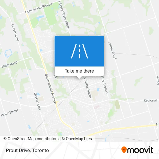 Prout Drive map