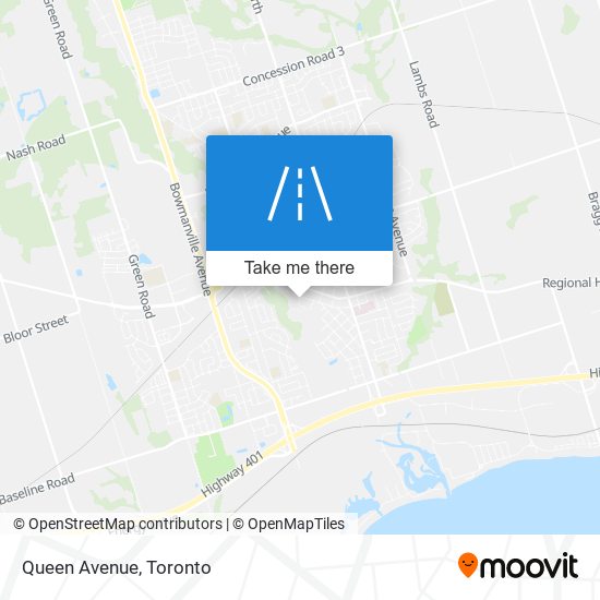 Queen Avenue map