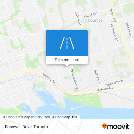 Rosswell Drive map