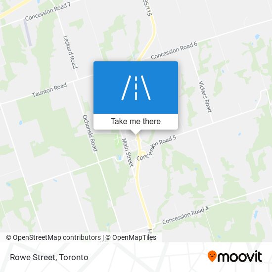 Rowe Street map