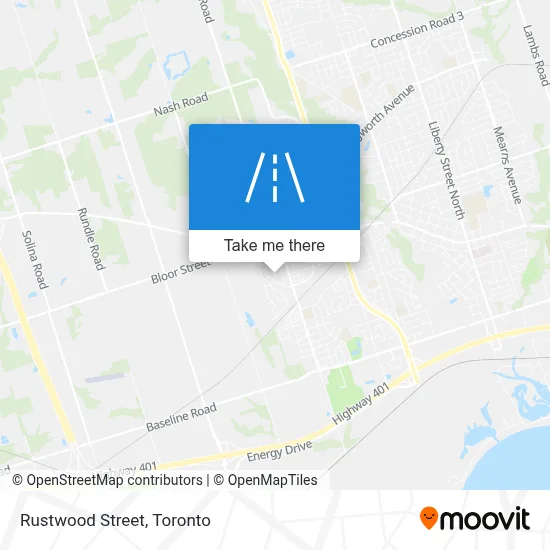 Rustwood Street map