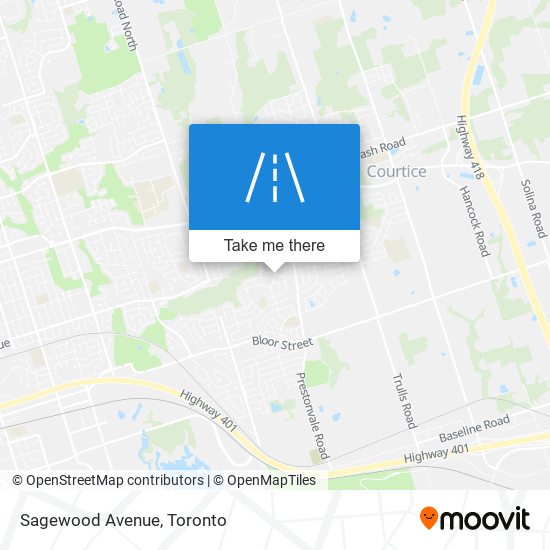 Sagewood Avenue map