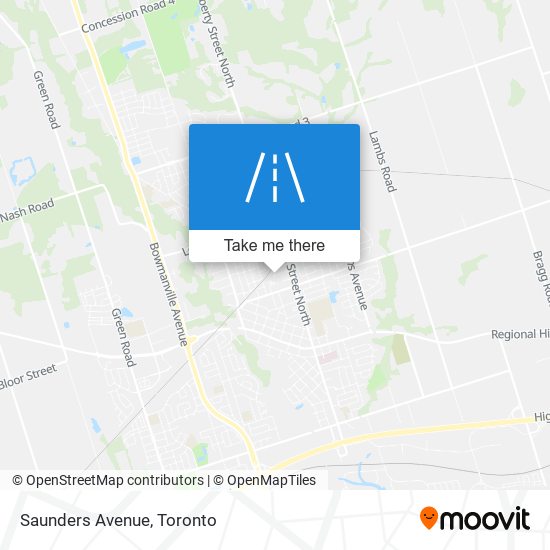 Saunders Avenue map