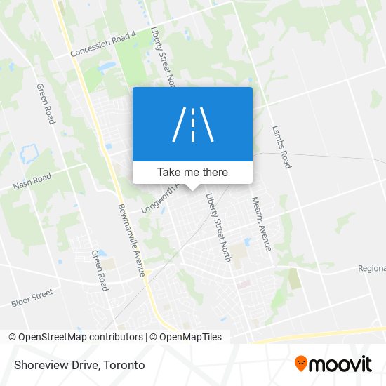 Shoreview Drive map