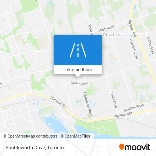 Shuttleworth Drive map