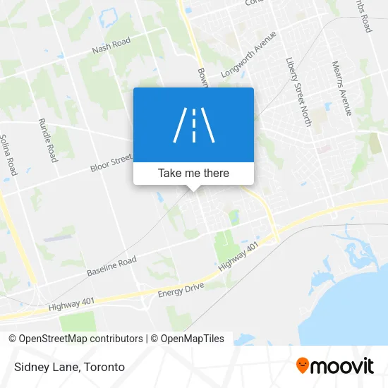 Sidney Lane map